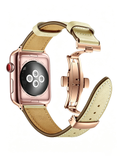 Simple Solid Color PU Leather Watch Band 6W6JWA118