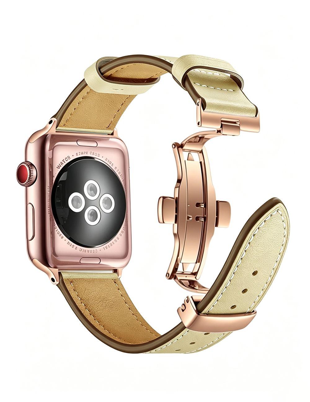 Simple Solid Color PU Leather Watch Band 6W6JWA118