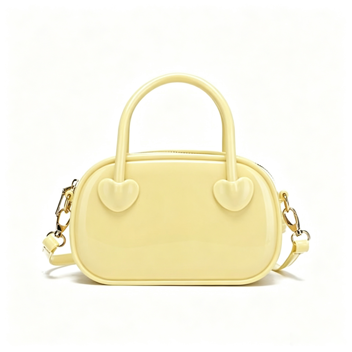 Fashion Solid Color Jelly Clear Tote Crossbody Bag 6W10BBG2112