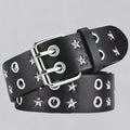 Punk Style Rivet Bright Pyramid Studded Belt 6W6JBT187