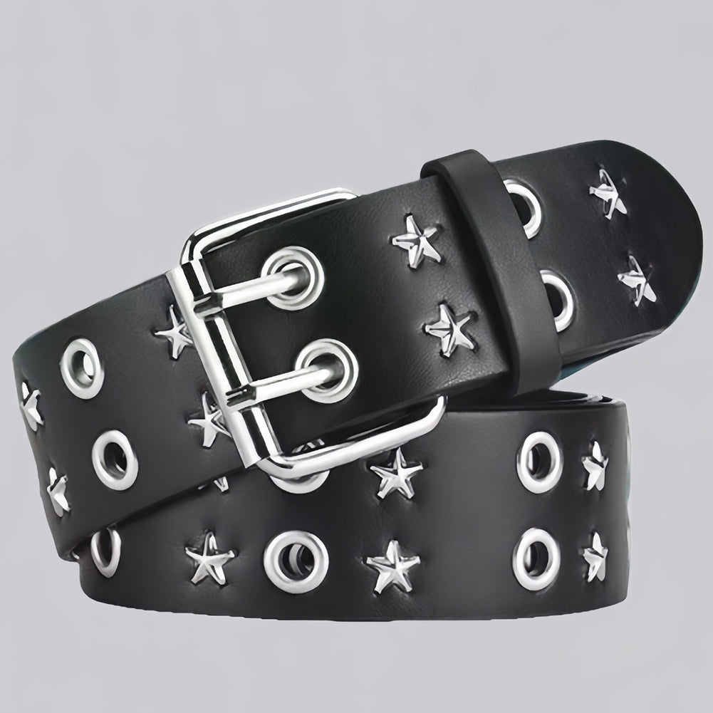 Punk Style Rivet Bright Pyramid Studded Belt 6W6JBT187