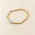 Handmade Natural Pearl Beaded Chain Bracelet 6W6JBR454