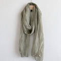 Solid Color Thin Mesh Long Silk Scarf 6W6NSC233