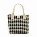 Vintgae Plaid Large Capacity Knit Tote Bag 6W10BBG1813