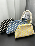 Stylish Woven Polka Dot Cloud Clutch Handbag 6W10BBG1869