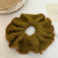 Chic Color Block Handmade Knit Scrunchies 6W6HSR382