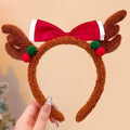Reindeer Antler Plush Headband - DippedShop Wholesale - #1651