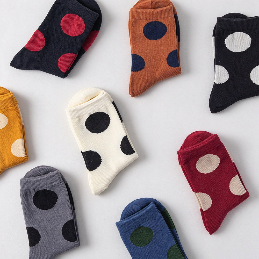 Polka Dot Crew Socks - DippedShop Wholesale - #0003