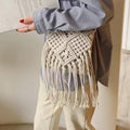 Boho Tassel Hand-Woven Hollow Crossbody Bag 8BW6BBG438L