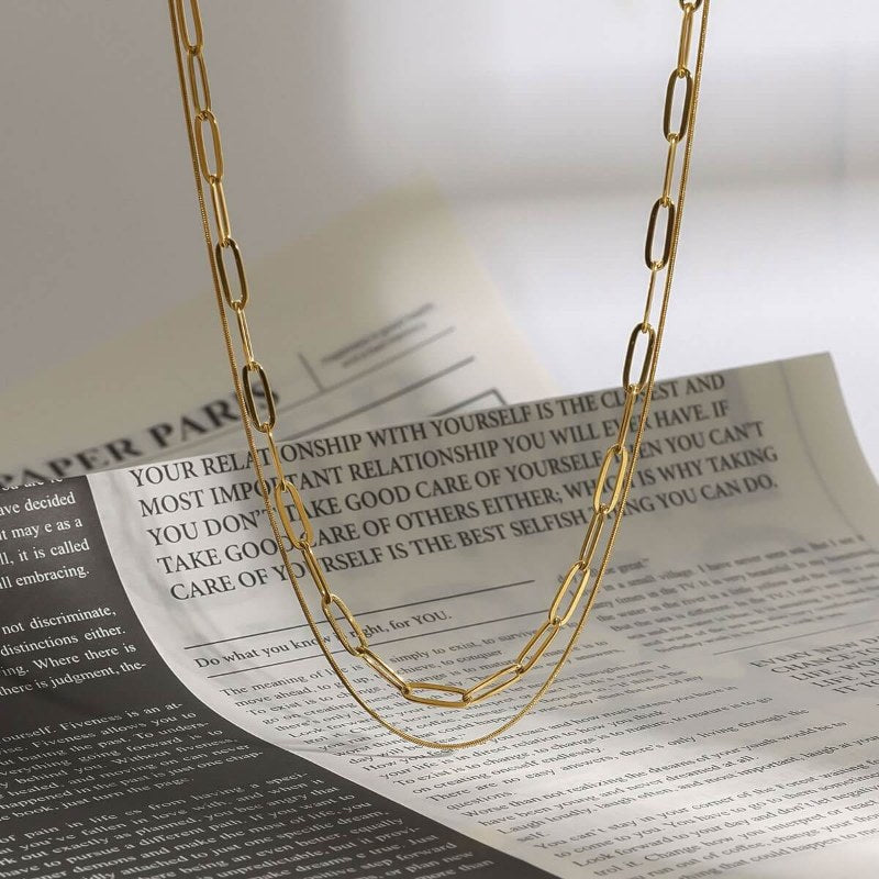 Retro Trendy Layered Collarbone Necklace DP25B770