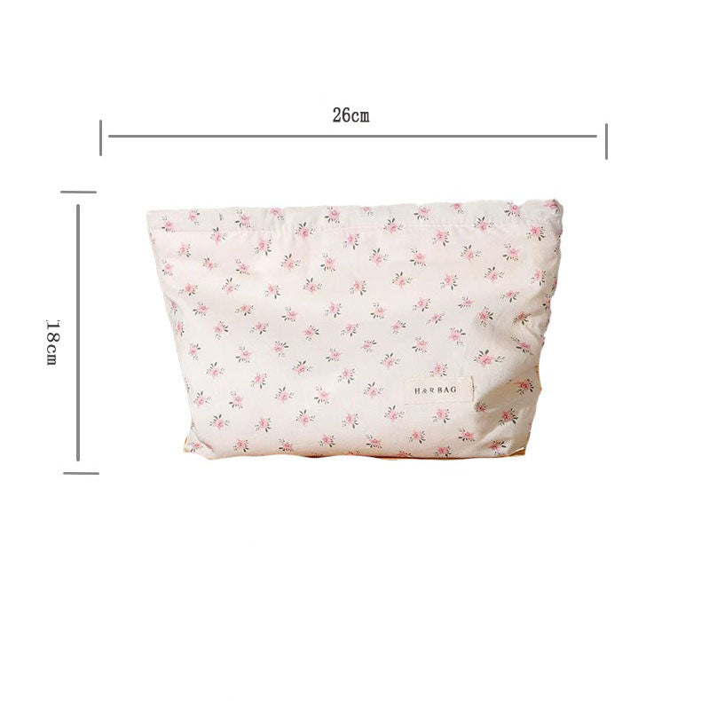 Pink Mini Floral Pattern Cosmetic Bag MK2BW6W10BOB417