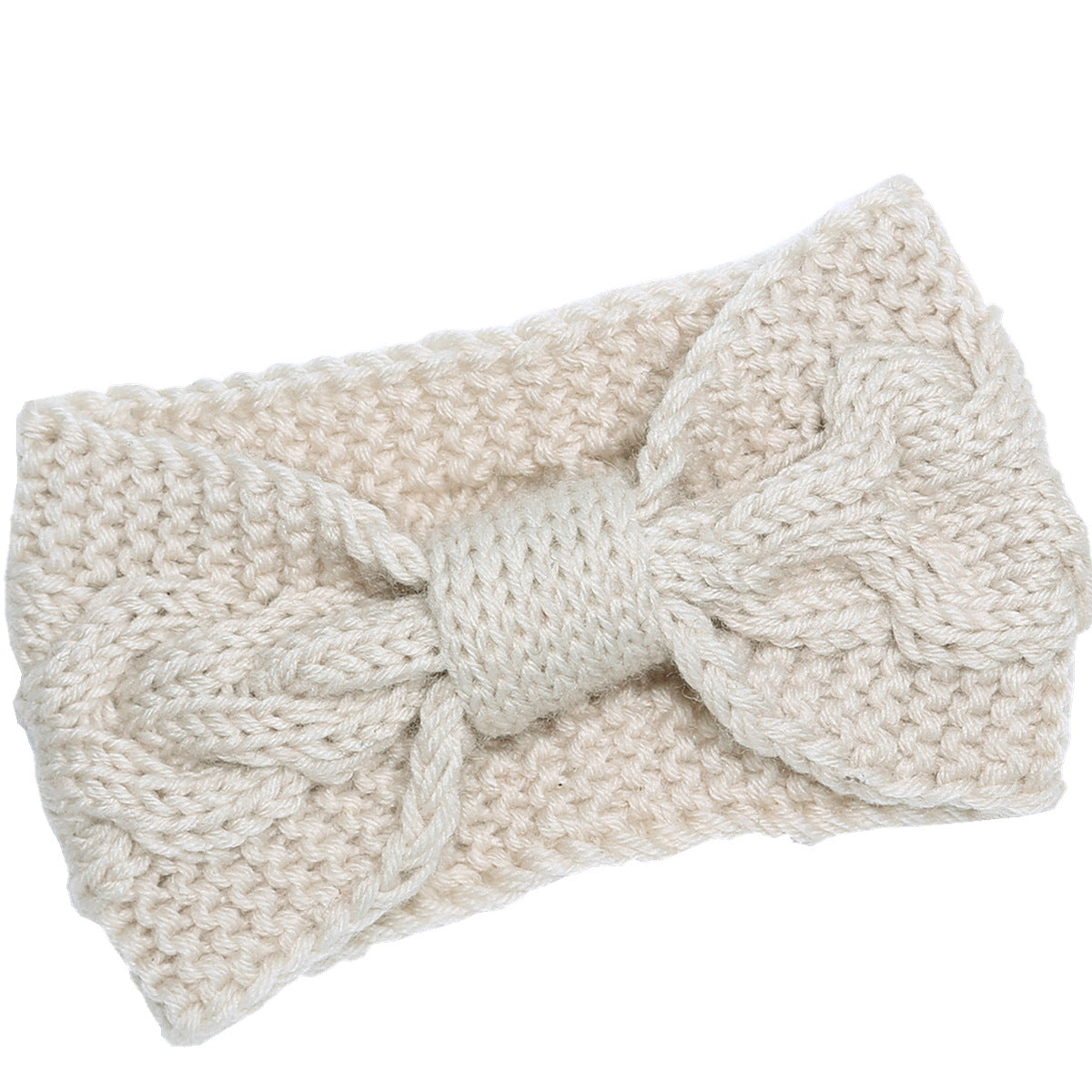 Bowknot Cable Knit Turban Headband - DippedShop Wholesale - #6947