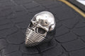 Retro Human Skeleton Style USA Flag Ring 8ZA6JRG209T