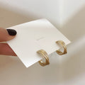 Twisted Geometric Hoop Earrings - DippedShop Wholesale - #9139