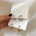 Twisted Geometric Hoop Earrings - DippedShop Wholesale - #0835