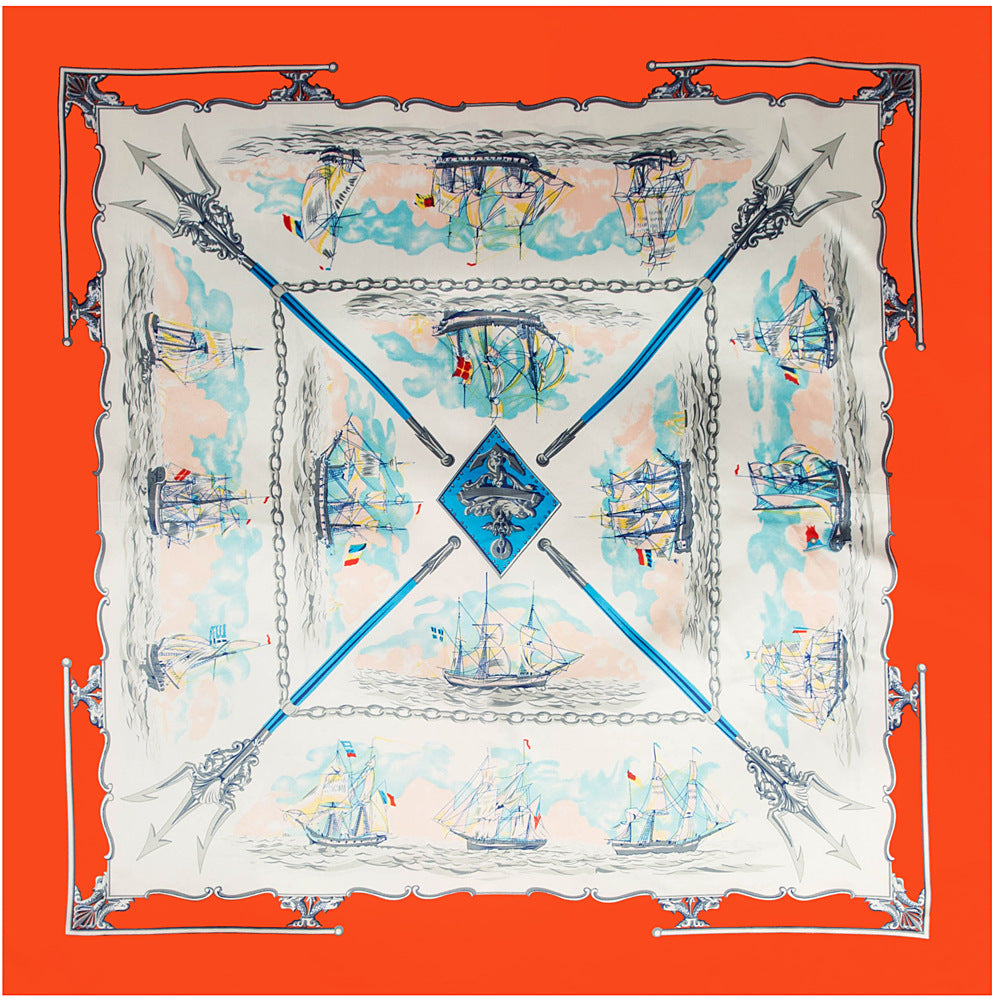 Vintage Leopard Satin Scarf - DippedShop Wholesale - #0595
