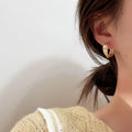 Twisted Geometric Hoop Earrings - DippedShop Wholesale - #4675