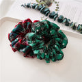 Simple Christmas Plaid Elastic Hair Scrunchie 6W6HSR442