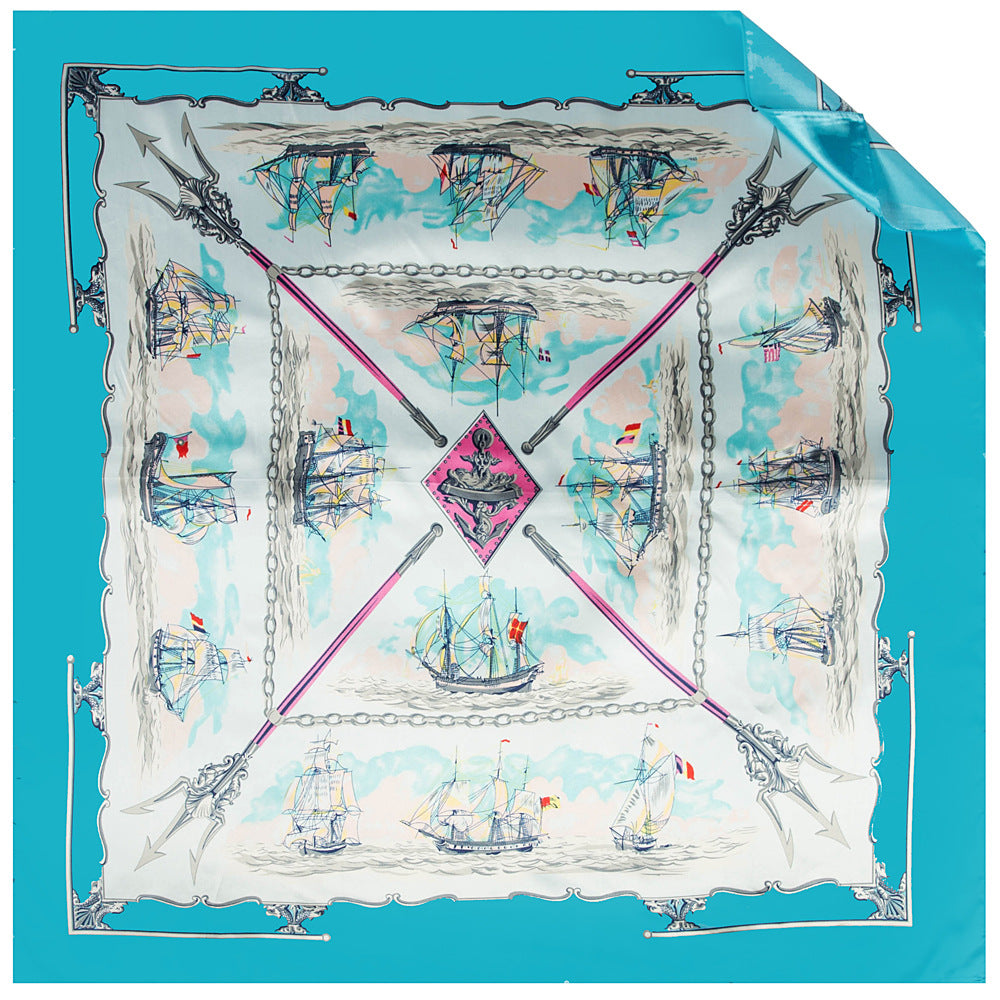 Vintage Leopard Satin Scarf - DippedShop Wholesale - #3363