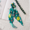 Sweet Ribbon Christmas Print Hair Scarf Scrunchie 6W6HSR444