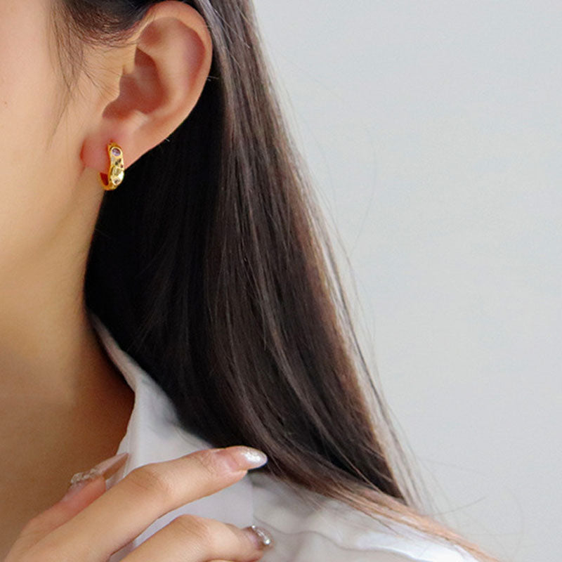 Vintage Gold Hoop Earrings - DippedShop Wholesale - #1123