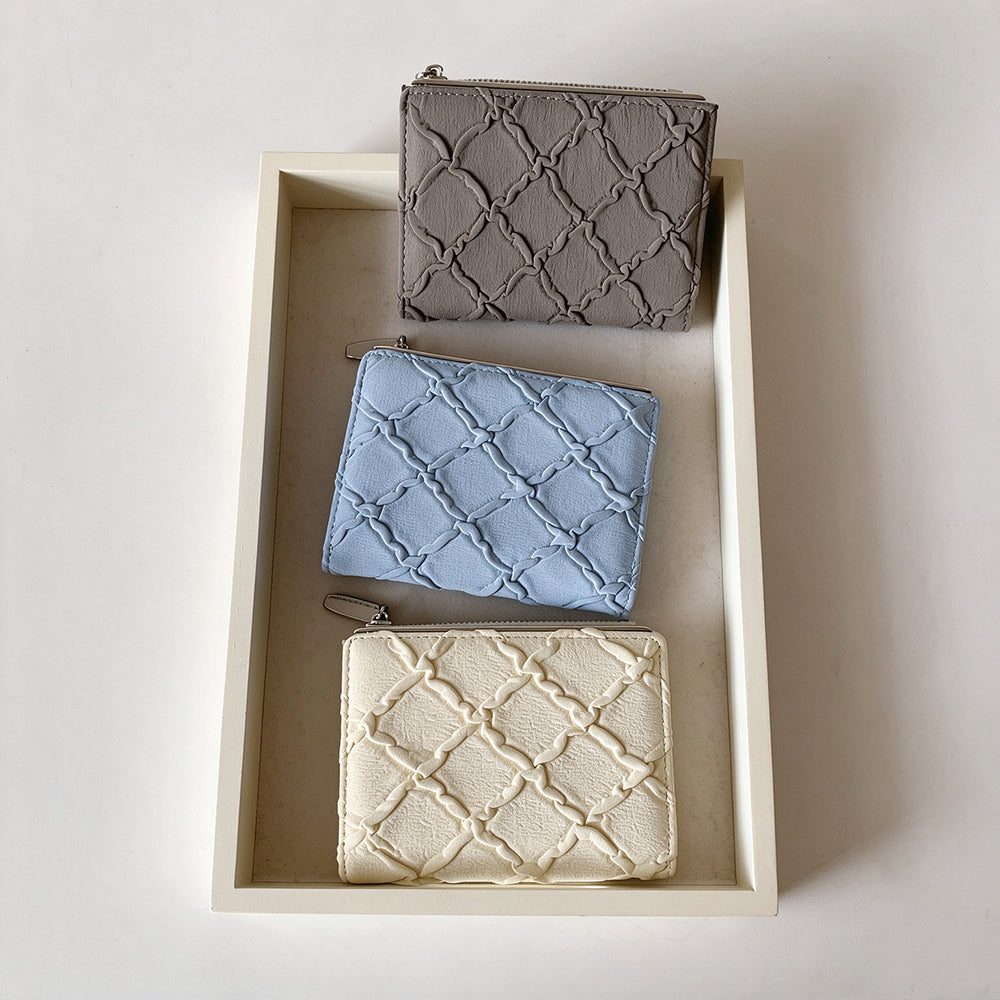 Quilted Bifold Wallet - DippedShop Wholesale - #6451