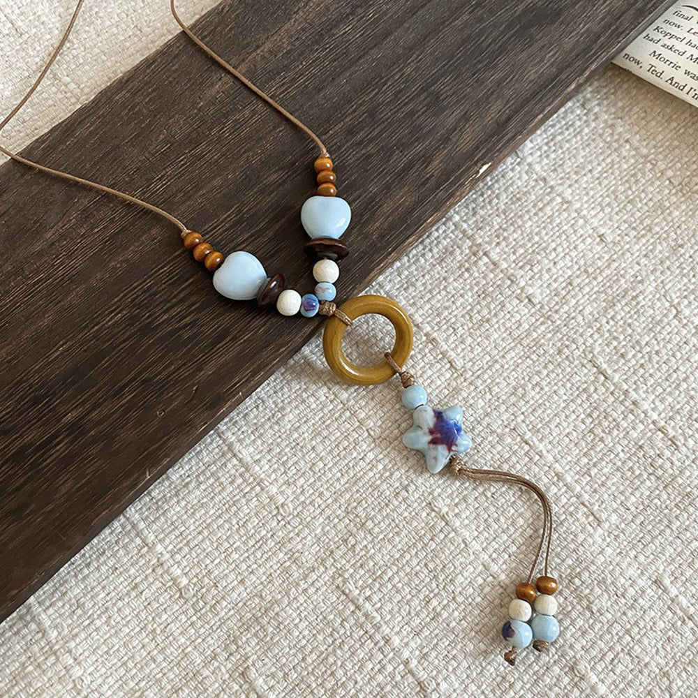 Wooden Hat Pendant Necklace - DippedShop Wholesale - #3363