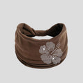 Rhinestone Floral Wide Headband - DippedShop Wholesale - #4339