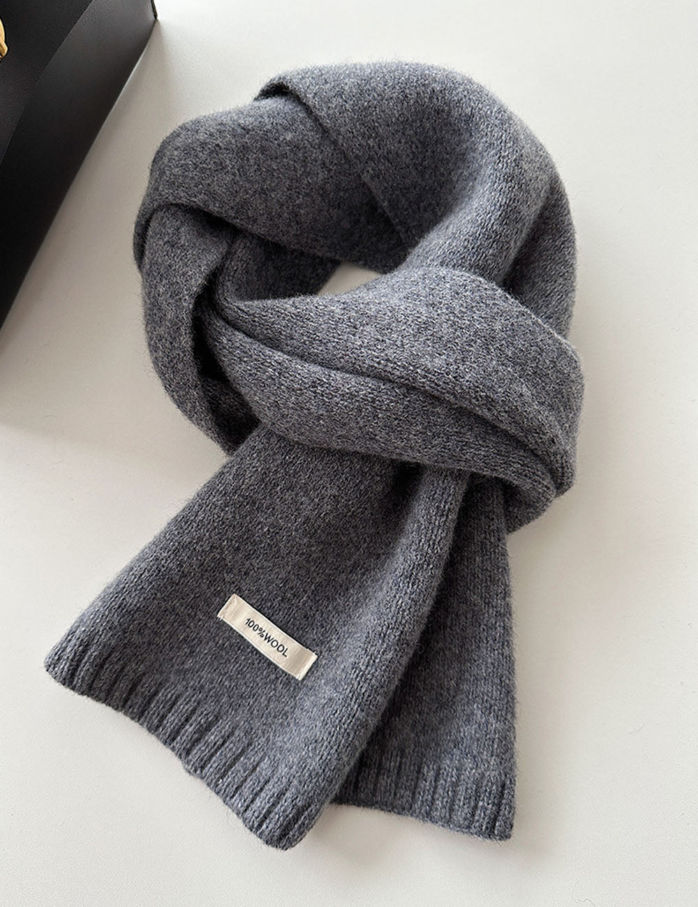 Minimalist Solid Color Versatile Warm Knit Scarf 6W6NSC89