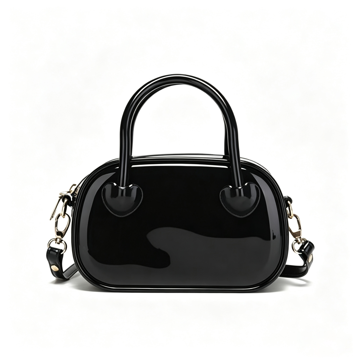 Fashion Solid Color Jelly Clear Tote Crossbody Bag 6W10BBG2112