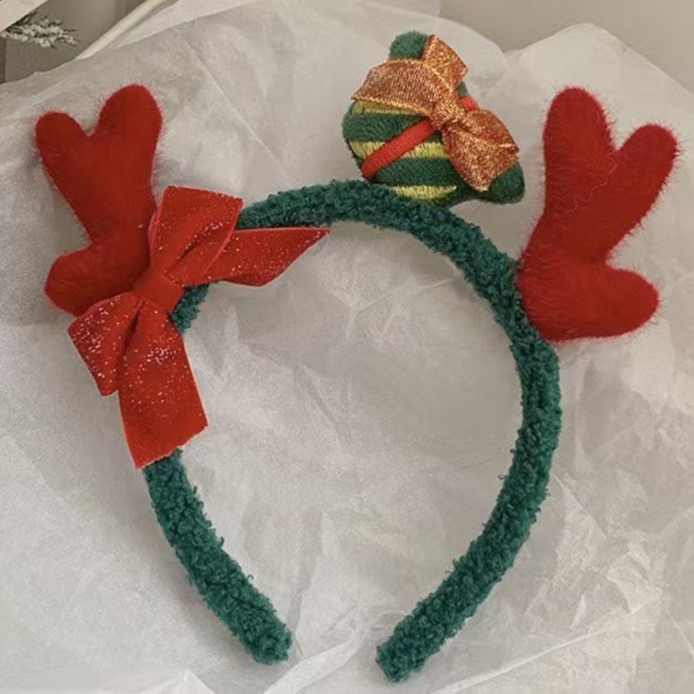 Reindeer Antler Plush Headband - DippedShop Wholesale - #4419
