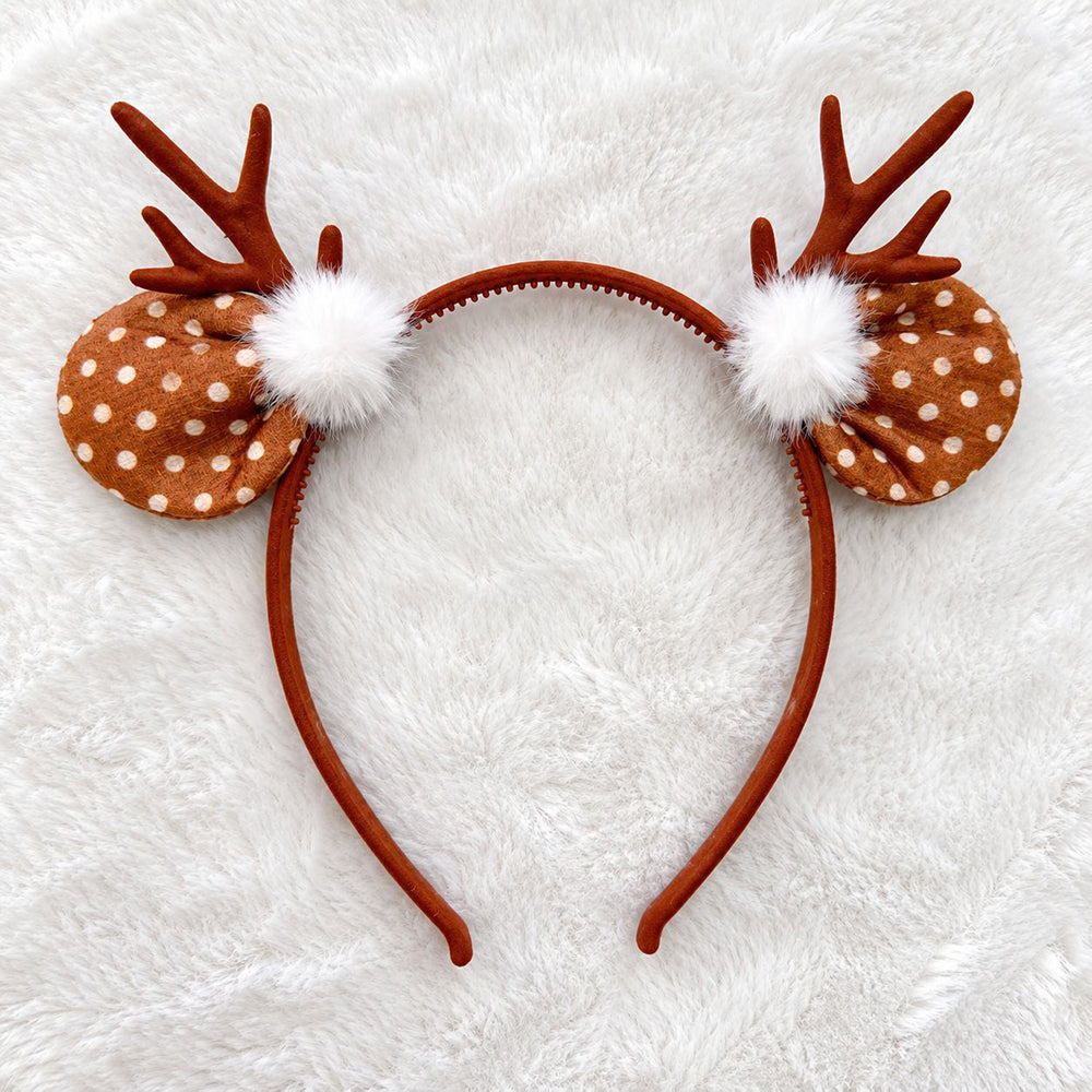 Reindeer Antler Plush Headband - DippedShop Wholesale - #8035