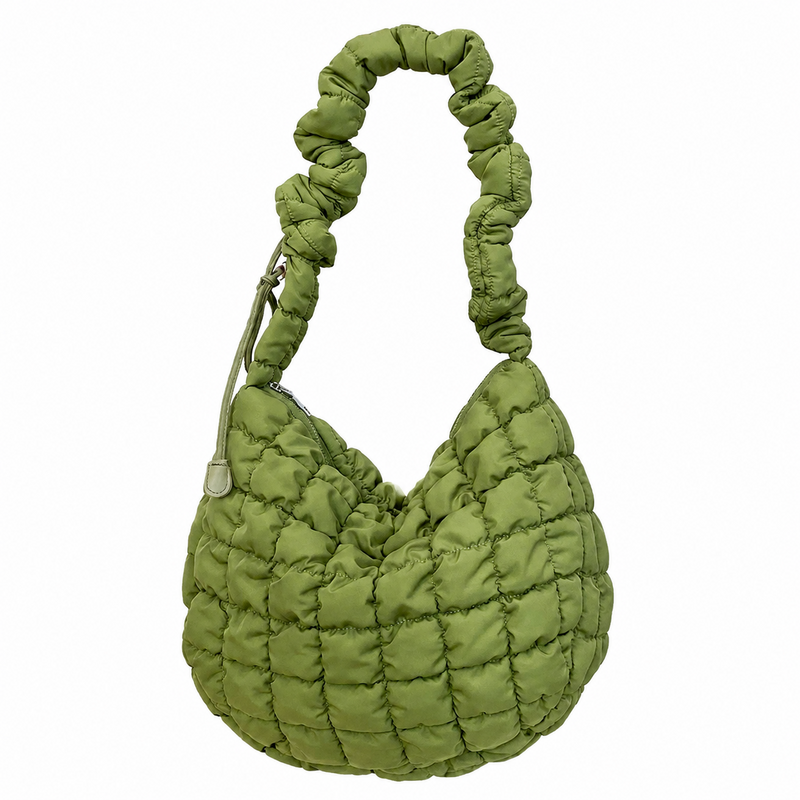 Minimalist Puffer Plaid Solid Color Crossbody Bag 6W10BBG1811