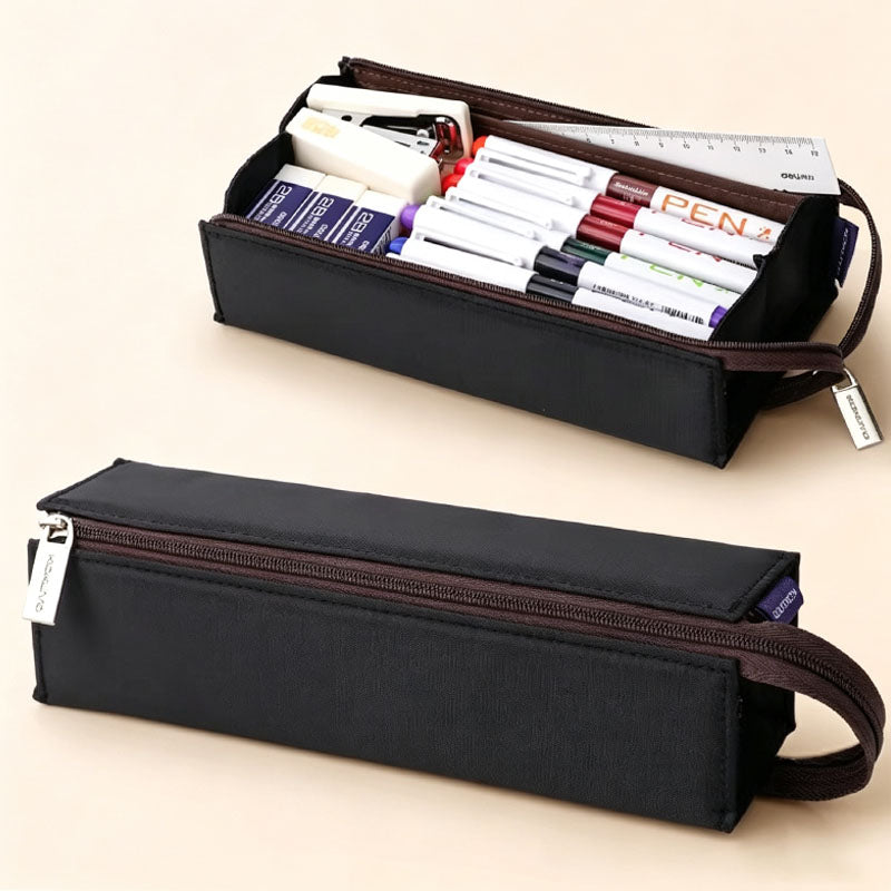 Minimalist Solid Color Pencil Case with Handle 6S10BOB1062