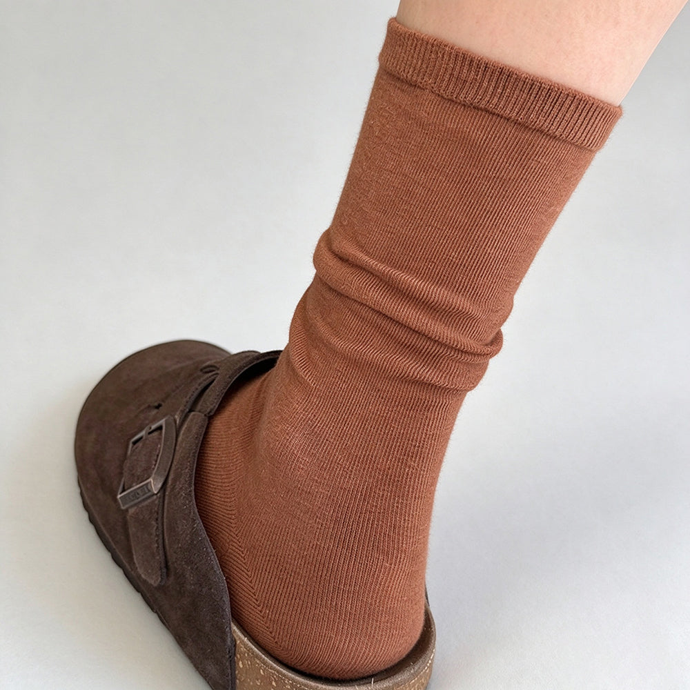 Cotton Slouchy Crew Socks - DippedShop Wholesale - #3491