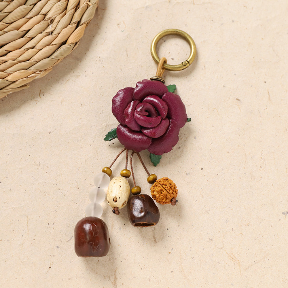 Natural Nut Shell Keychain - DippedShop Wholesale - #7027
