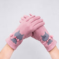 Cute Cat Embroidery Touchscreen Plush - DippedShop Wholesale - #4243
