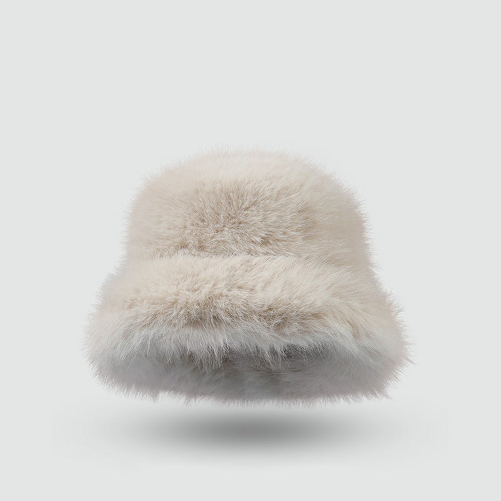 Imitation Rabbit Fur Bucket Hat - DippedShop Wholesale - #3587