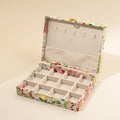 Vintage Embroidered Floral Large Capacity Jewelry Box 6H13HSJ144