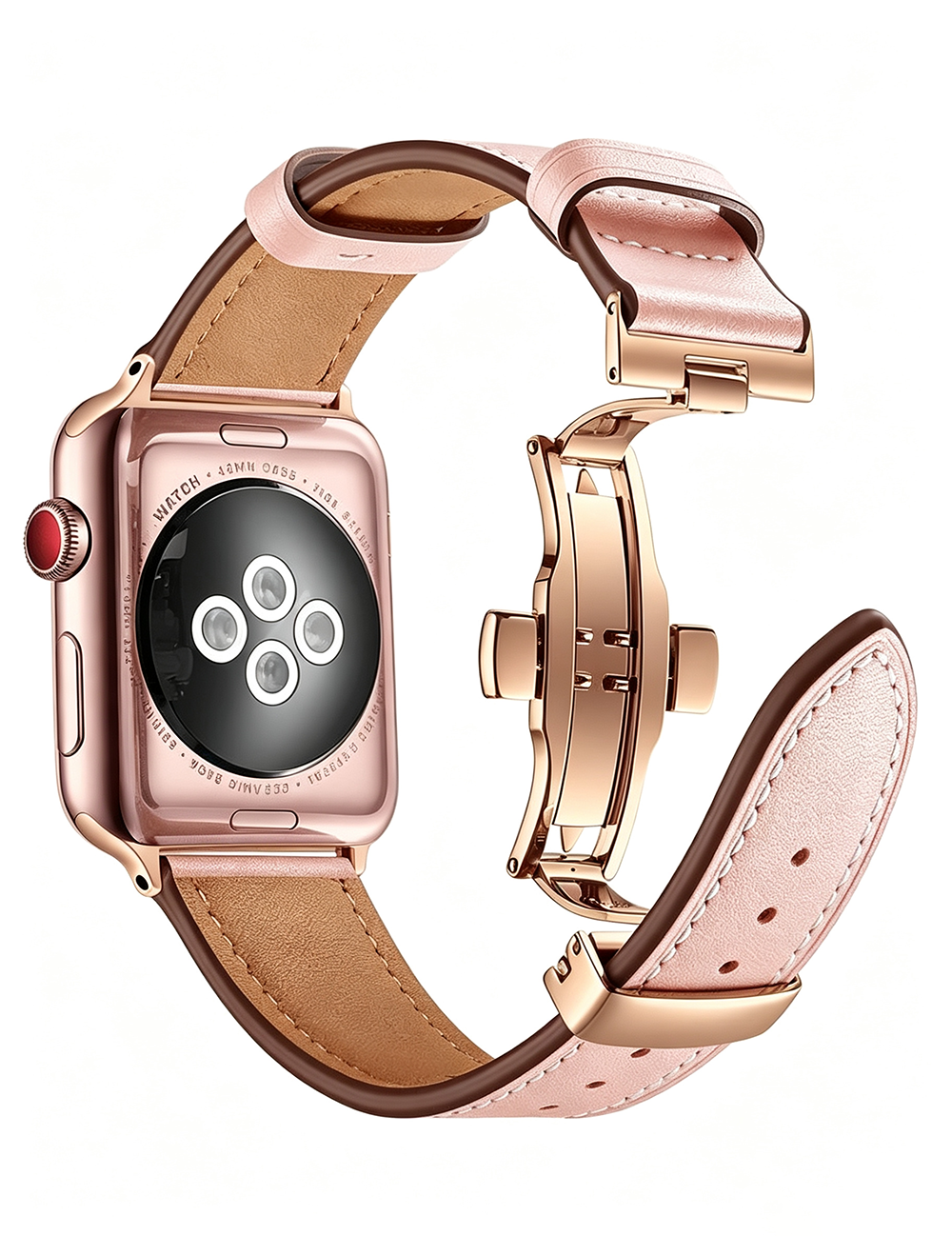 Simple Solid Color PU Leather Watch Band 6W6JWA118