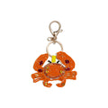 Trendy Handmade Beaded Rhinestones Crab Pendant Keychain 6W10BBC811