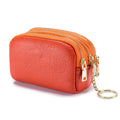 Cute Double Zipper Mini Leather Coin Purse 6W10BWB302