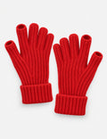 Solid Color Ribble Knit Touch Screen Gloves 6W6GLO92