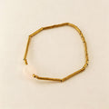 Handmade Natural Pearl Beaded Chain Bracelet 6W6JBR454
