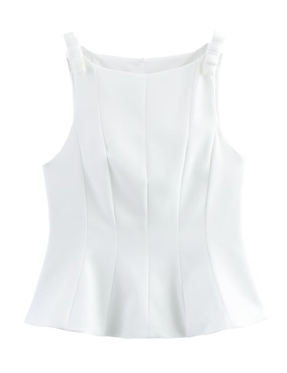 Elegant Peplum Bow Strap Tank Top DP25D429
