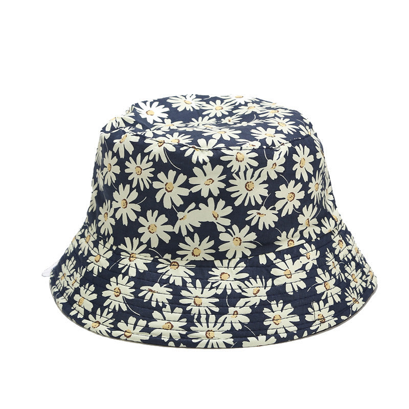 Vintage Floral Print Reversible Beach Bucket Hat MK2BW6W6HAT75