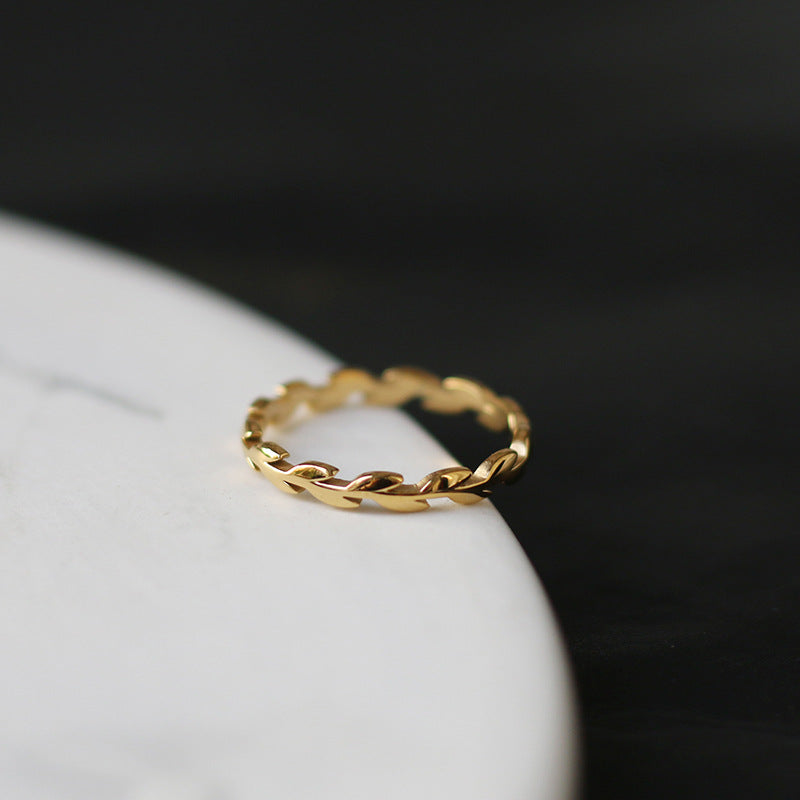 Gold Plated Stackable Ring - DippedShop Wholesale - #2483