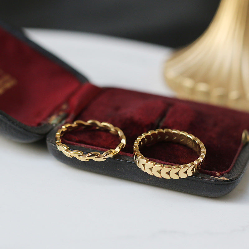 Gold Plated Stackable Ring - DippedShop Wholesale - #8643