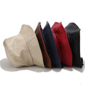 Fashion PU Leather Solid Color Bucket Hat MK2BW6W6HAT73