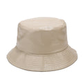 Fashion PU Leather Solid Color Bucket Hat MK2BW6W6HAT73